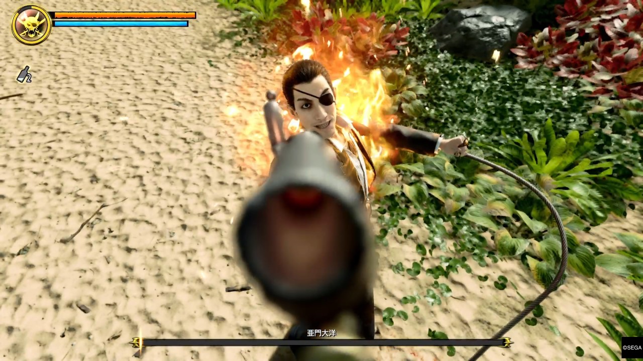 《龍が如く８外伝 Pirates in Hawaii 》【亜門大洋戦】初期体力＆攻撃力未強化　PROFESSIONAL　No Damage