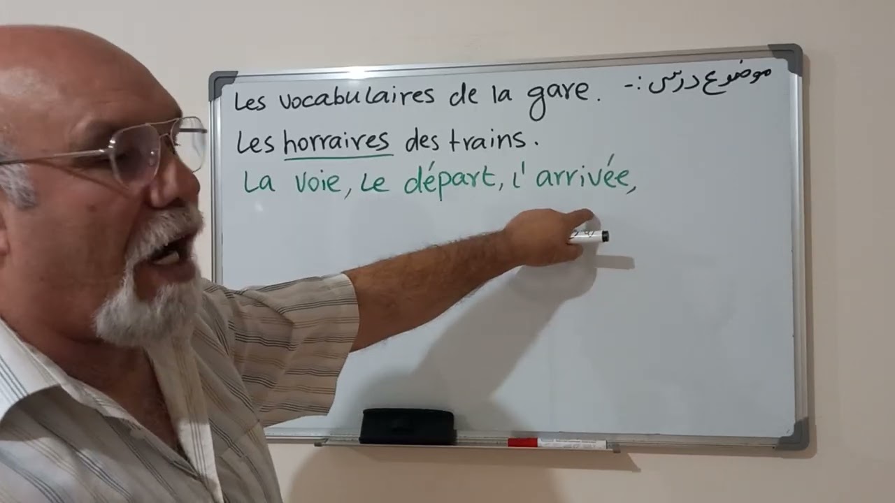 Vocabulaire de la gare: Billet . Horaire. Aller-retour. Aller simple..COURS DE FRANÇAIS A1-A2.