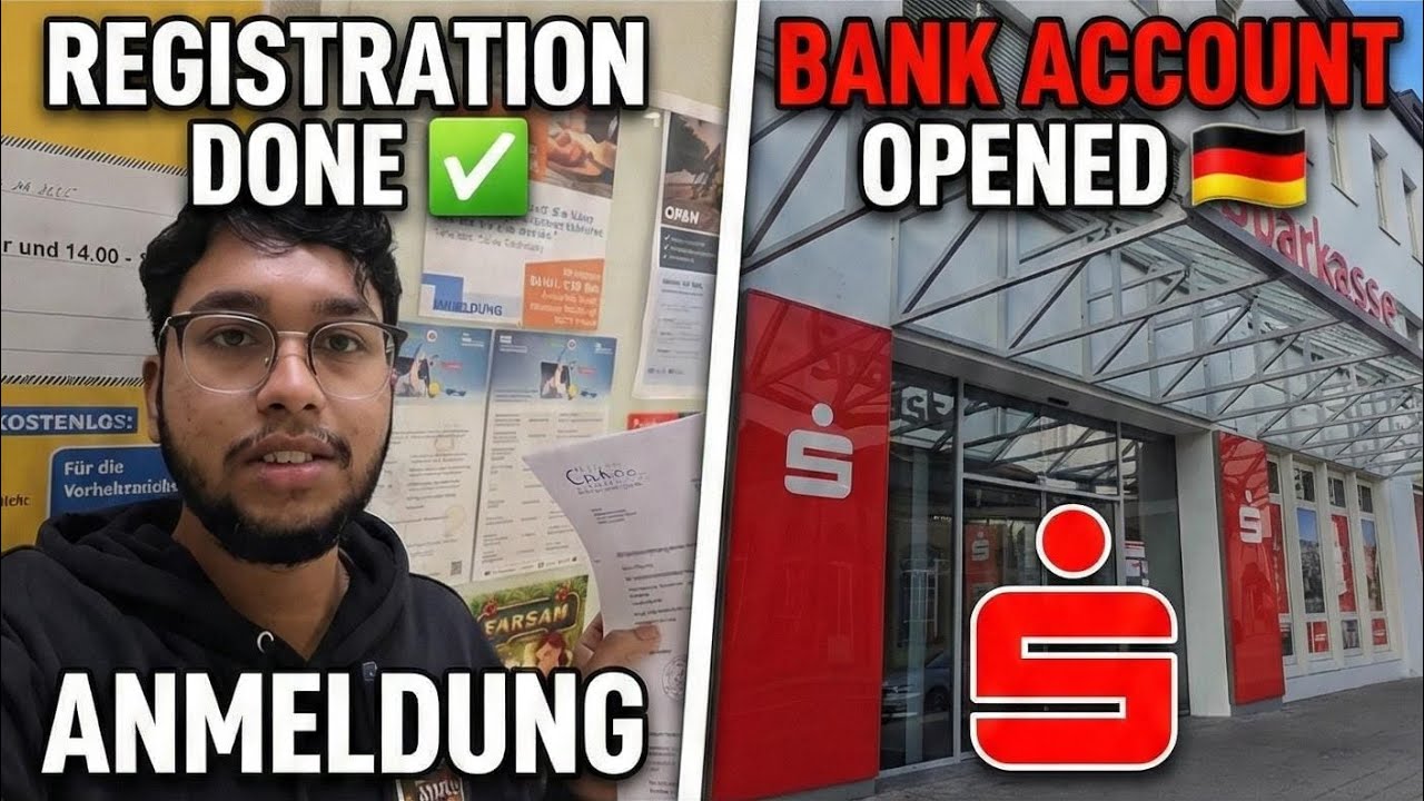 A Day in Germany 🇩🇪 | City Registration, Bank Account & Exploring City | Student Life Vlog