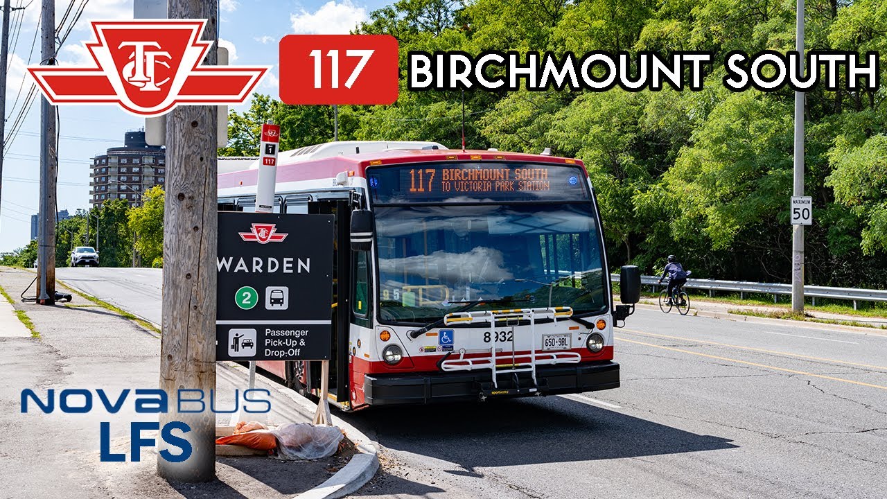 TTC Nova Bus LFS 8932 Diesel Bus Ride