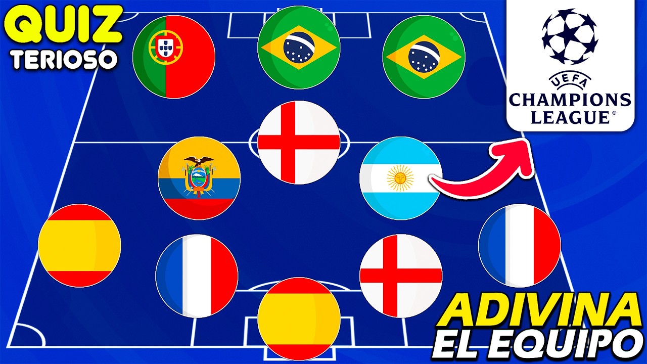 ADIVINA el EQUIPO por la NACIONALIDAD de sus JUGADORES 🤔⚽ EDICIÓN: CHAMPIONS LEAGUE | QUIZ de FÚTBOL