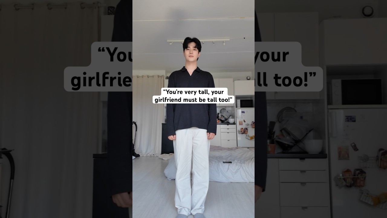 When you&rsquo;re a tall Korean guy #funny #couple #viral