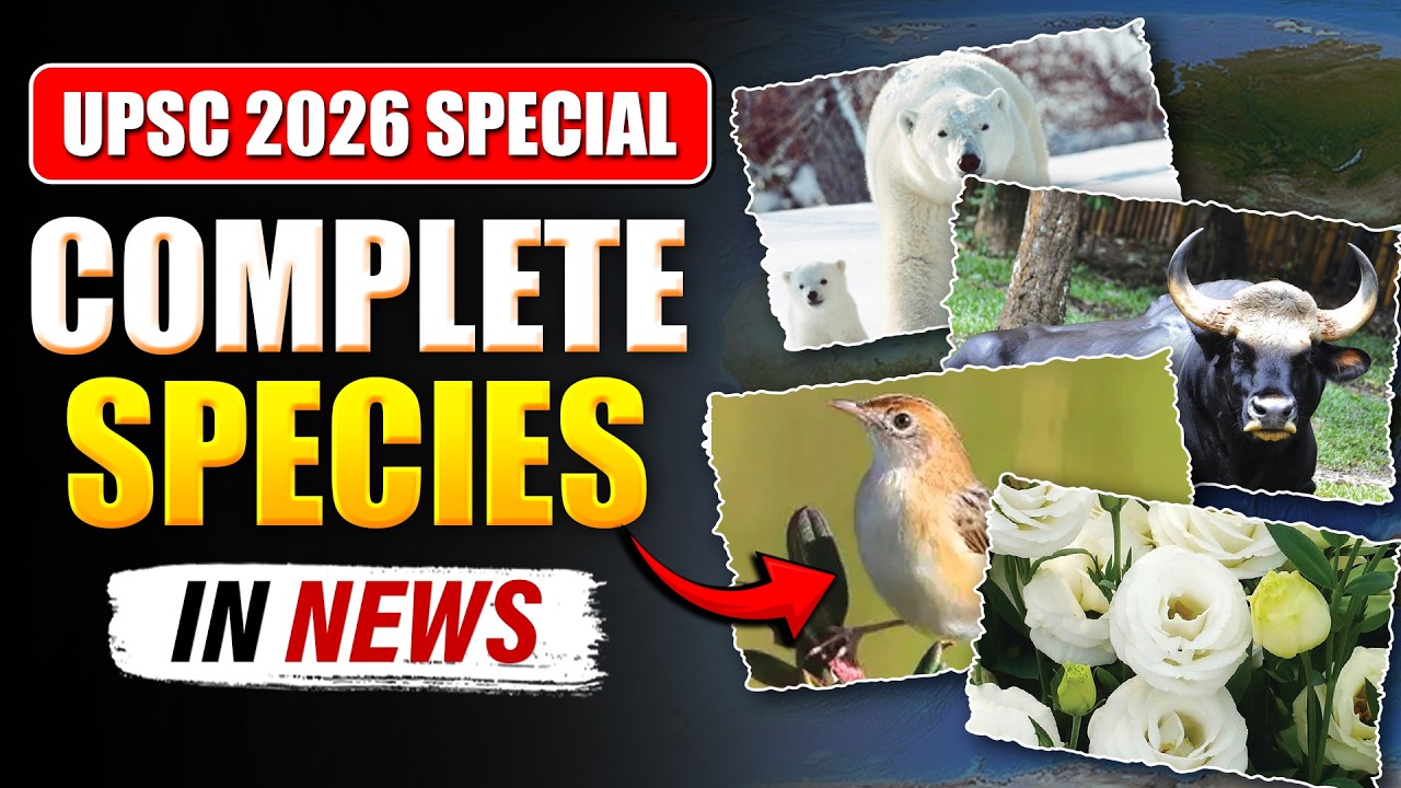 Complete Species in @1 shot Video | UPSC Prelims 2026 | PW OnlyIAS #onlyias #pw
