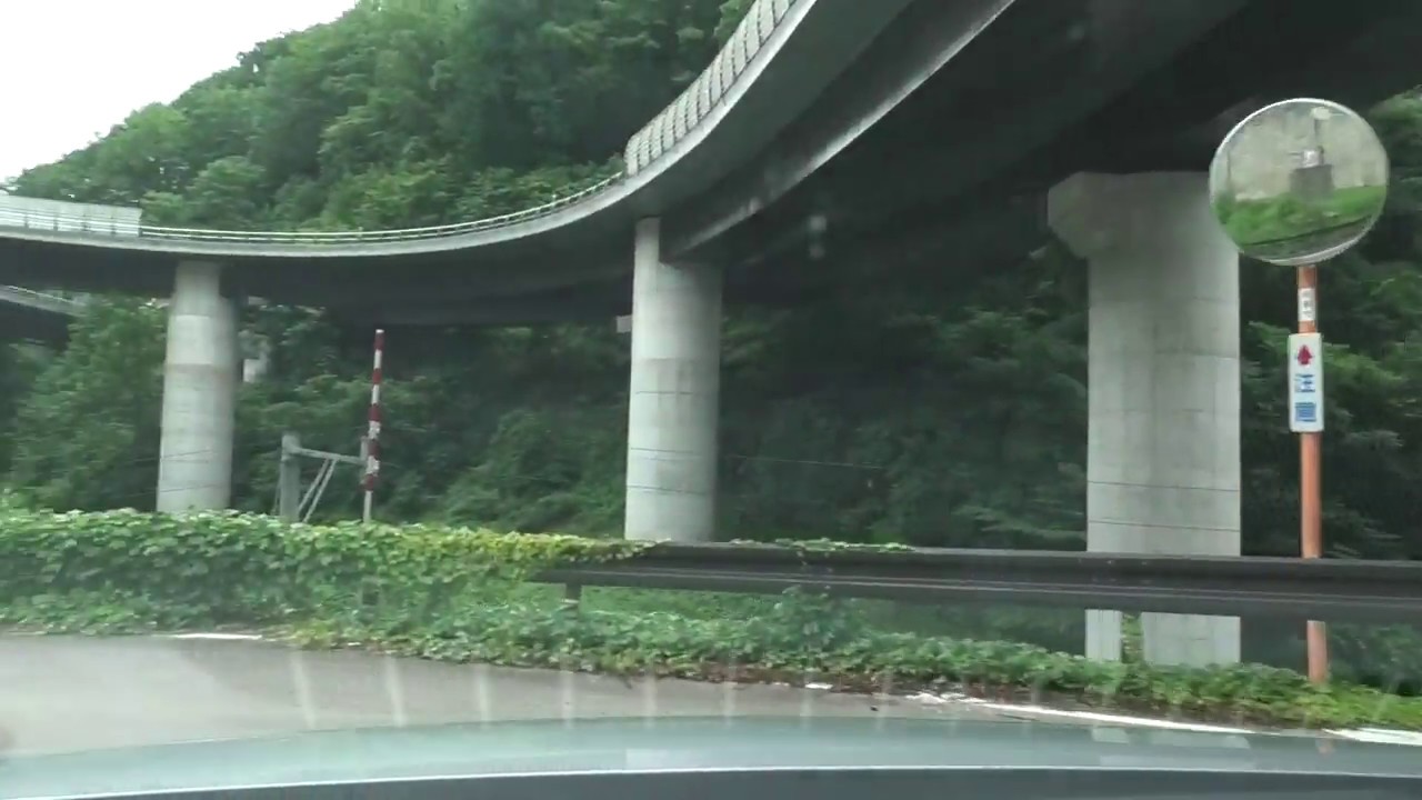 [車載動画2019-07-15]東海北陸自動車道　旧 飛驒河合SIC取付道路