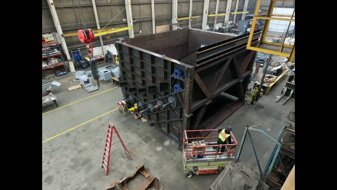 IEM Side-discharge Rotary Debarker made for Mercer for the Pulp Mill in Peace River Alberta