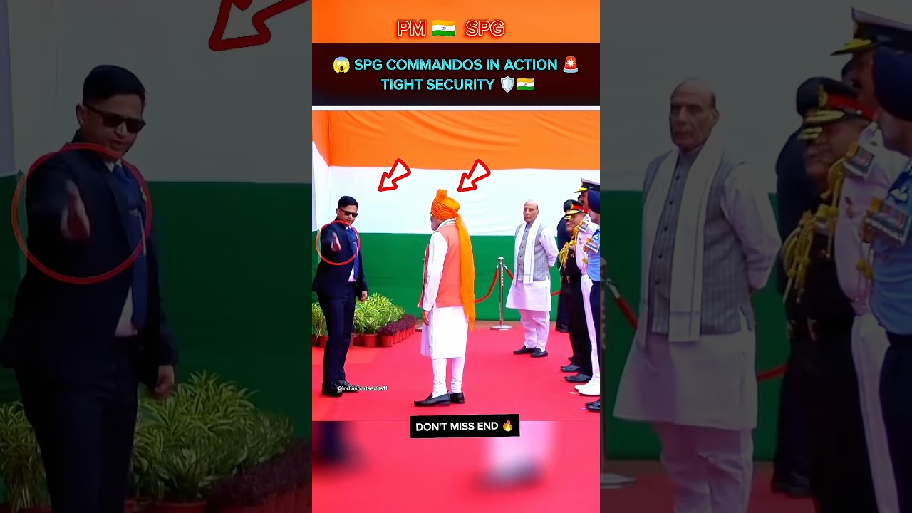 🧑&zwj;✈️- SPG COMMANDOS IN ACTION 🚨  PM MODI UNDER TIGHT  SECURITY 🛡️🇮🇳 #shorts #viral #pmmodi
