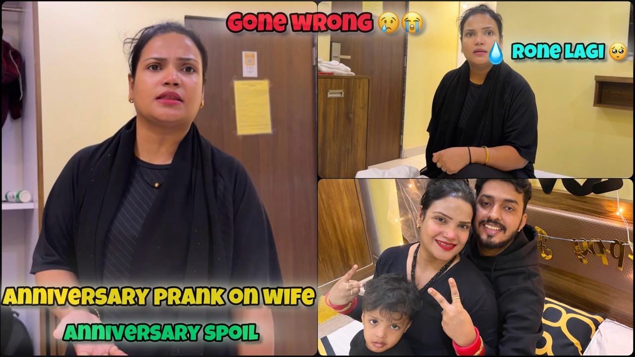 WIFE RONE LAGI 😭 Anniversary Prank Gone Wrong! Atik & Heena