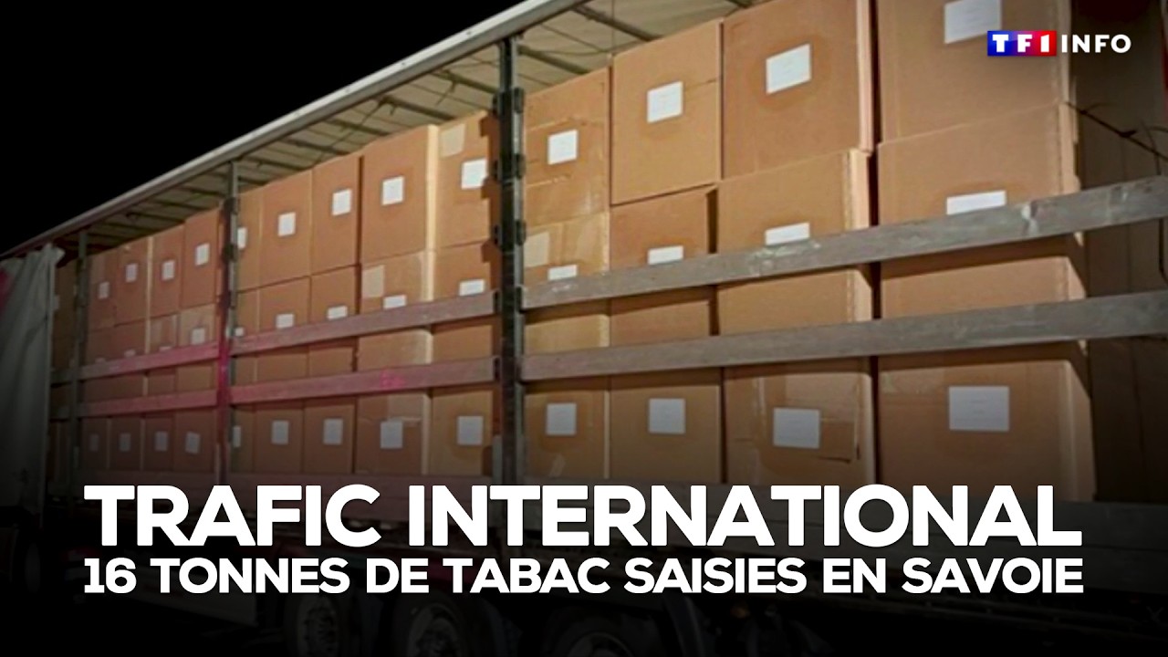 Trafic international : 16 tonnes de tabac saisies en Savoie｜TF1 INFO