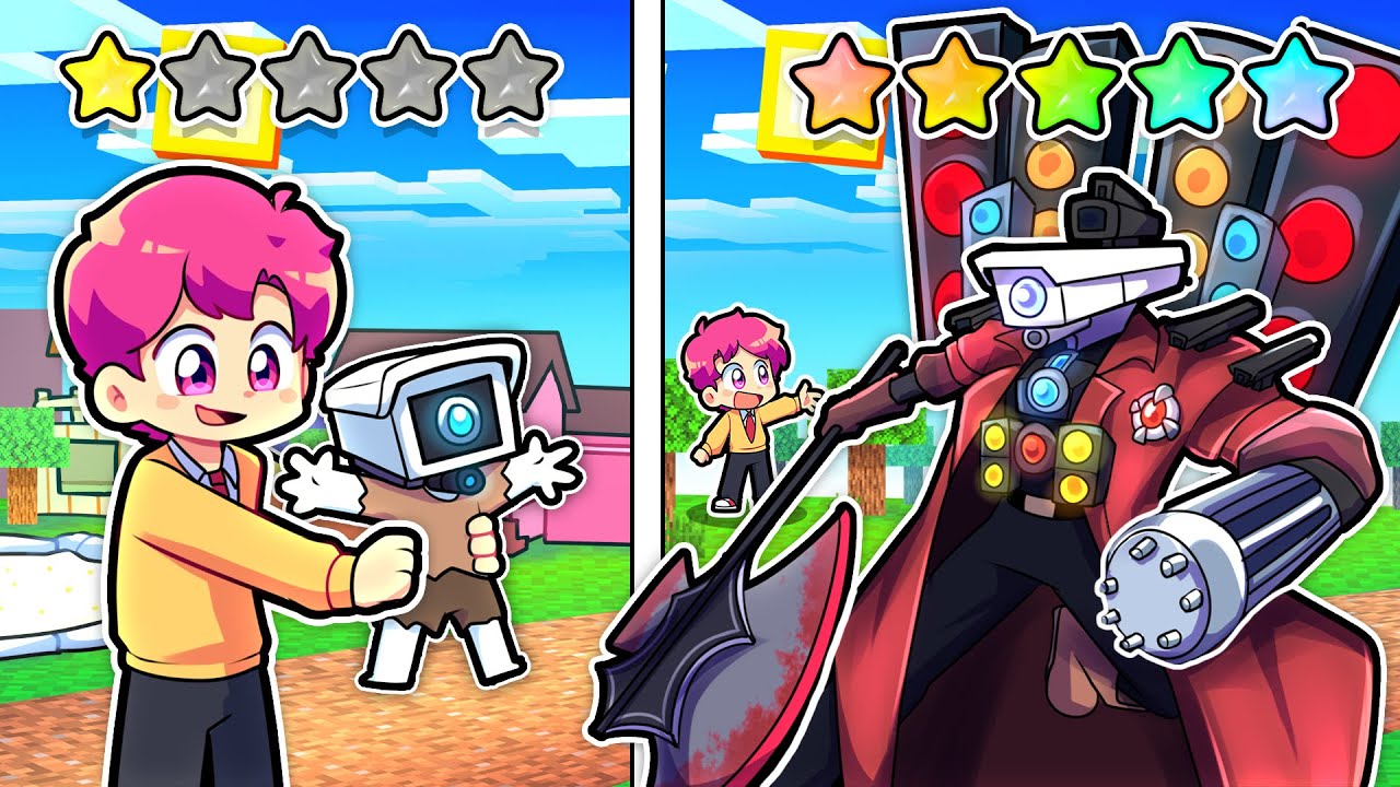 HIHA THỬ THÁCH 24H HUẤN LUYỆN CAMERA 1 SAO TRỞ THÀNH SIÊU CAMERA 5 SAO CẦU VÒNG TRONG MINECRAFT 🤩🌈
