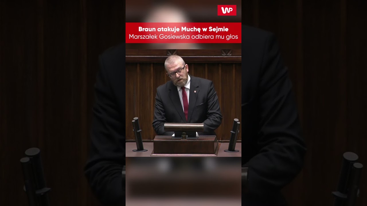 Braun ATAKUJE Muchę. Gosiewska&nbsp;WYŁĄCZA mu mikrofon #shorts