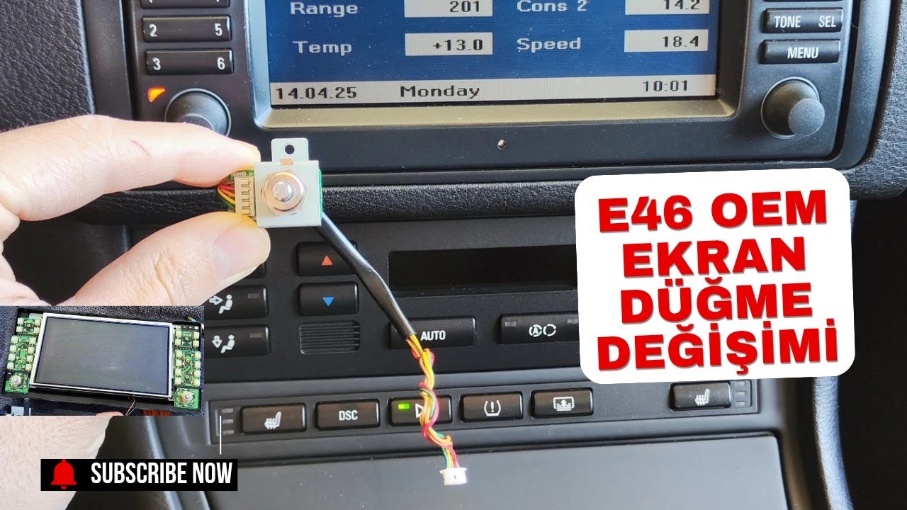 E46 Orjinal Ekran Sökme ve Ses Açma Düğmesi Değişimi #e46  #onboardmonitor #bmw #diy