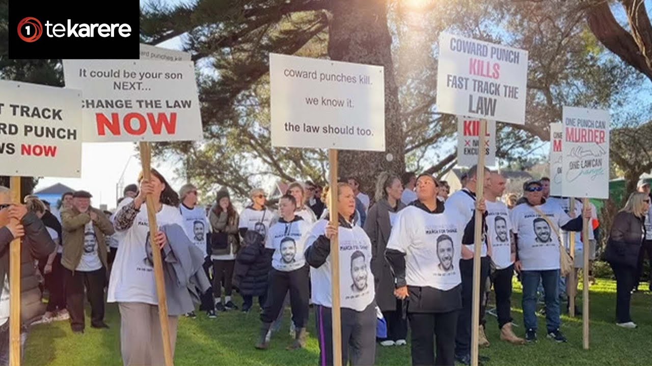 ‘March for Daniel’ - Whānau, friends demand justice for victim of coward punch attack