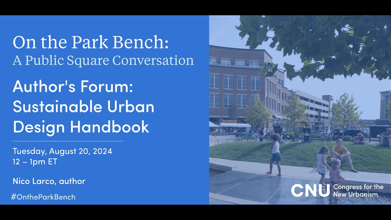 Author's Forum: Sustainable Urban Design Handbook
