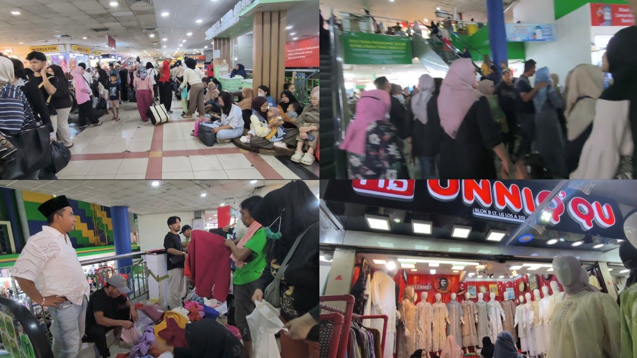 MEMBLUDAK‼️ PENGUNJUNG PASAR TANAH ABANG BLOK B SEMUA DIBORONG LEBARAN SEMAKIN DEKAT 