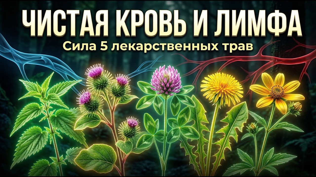 5 растений, которые очищают кровь и лимфу
