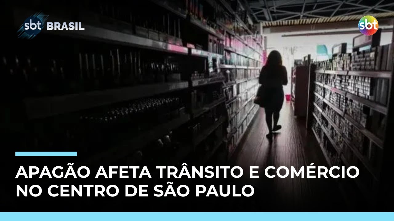 Apag&atilde;o deixa mais de 40 mil im&oacute;veis sem luz no centro de S&atilde;o Paulo | #SBTBrasil