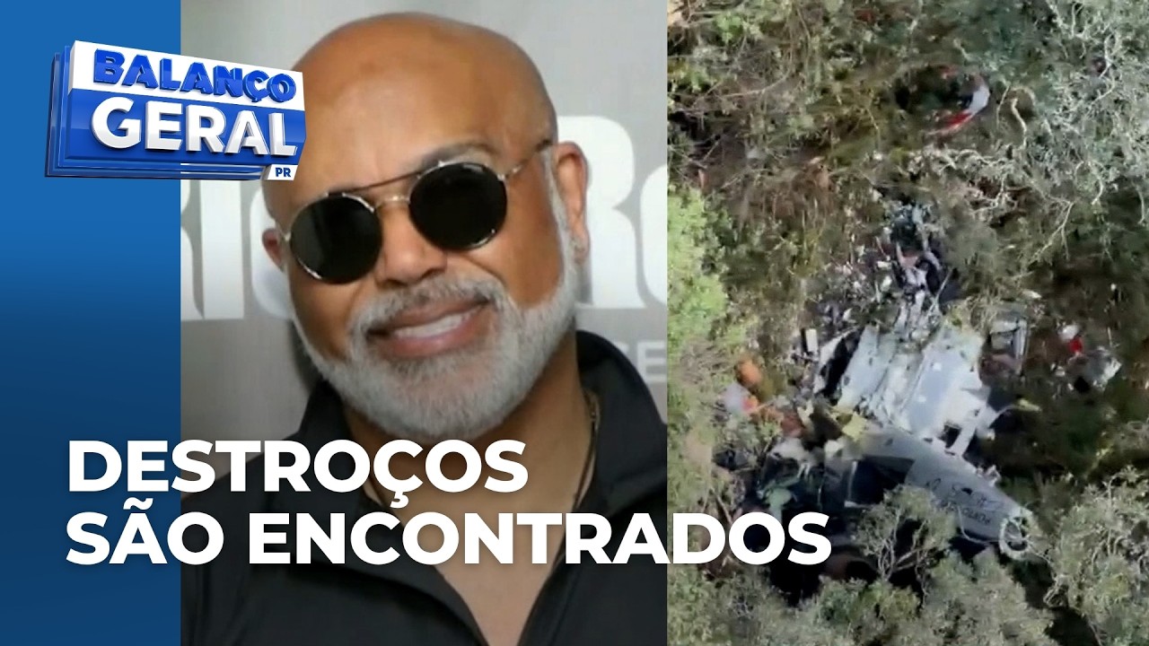 Helic&oacute;ptero que sumiu do radar com cantor Rick &eacute; encontrado; bombeiros confirmam 5 mortos