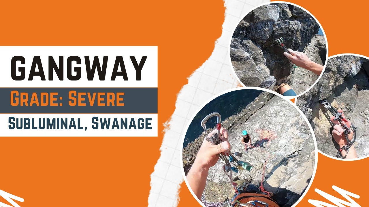 Swanage trad climbing - Gangway - Severe 4a* - Subluminal
