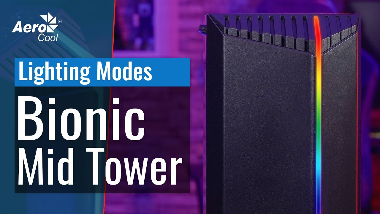 Корпус Bionic Mid Tower - Режимы подсветки
