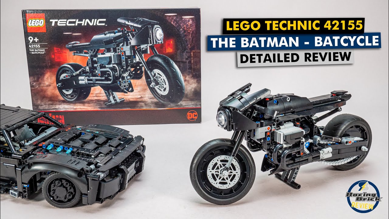 LEGO Technic 42155 The Batman - Batcycle detailed building review