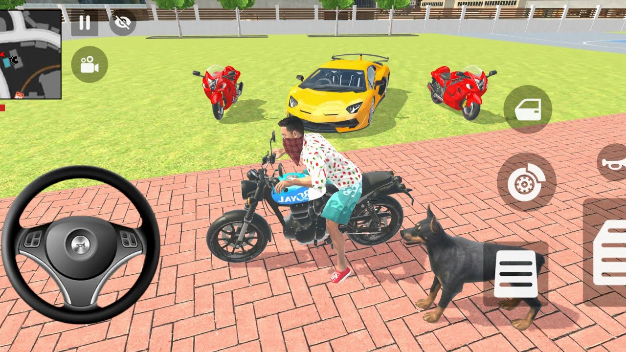 Franklin Buy 1️⃣ Lamborghini and 2️⃣ Red bike in Indian thept auto simulator Gameplay 🎮