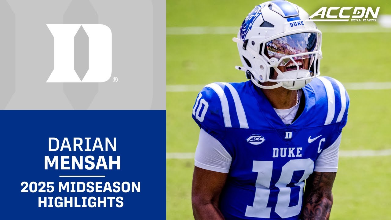 Duke QB Darian Mensah Midseason Highlights | 2025 ACC Football