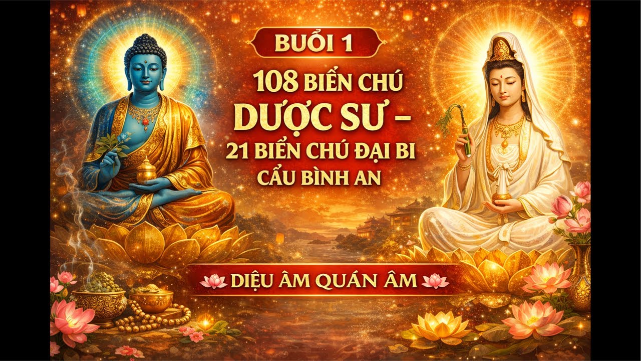 BUỔI 1: TRÌ 108 BIẾN CHÚ DƯỢC SƯ – ,21 BIẾN CHÚ ĐẠI BI CẦU BÌNH AN