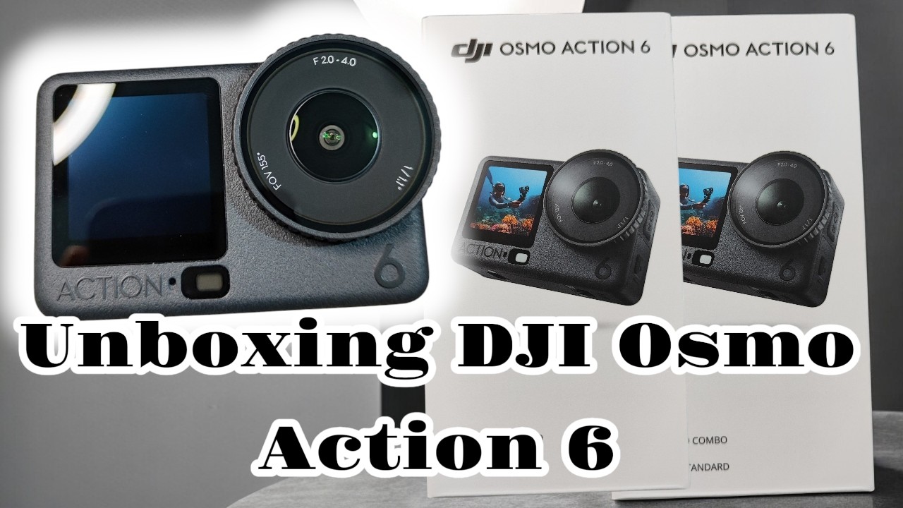 Распаковка DJI Osmo Action 6: стандартный комплект