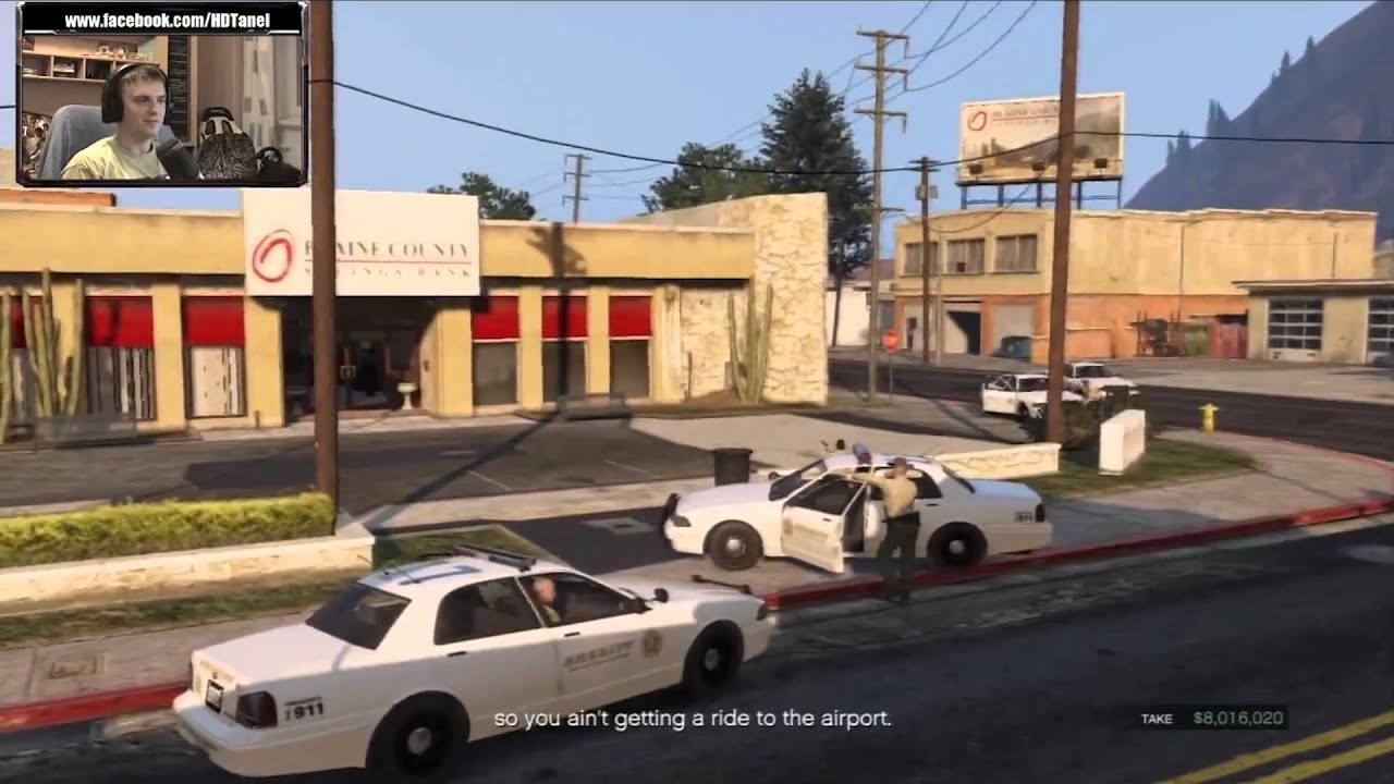 Grand Theft Auto V - Kolmapäeva livestream - Kaubalennuk ja pangarööv! (1080p) HD!