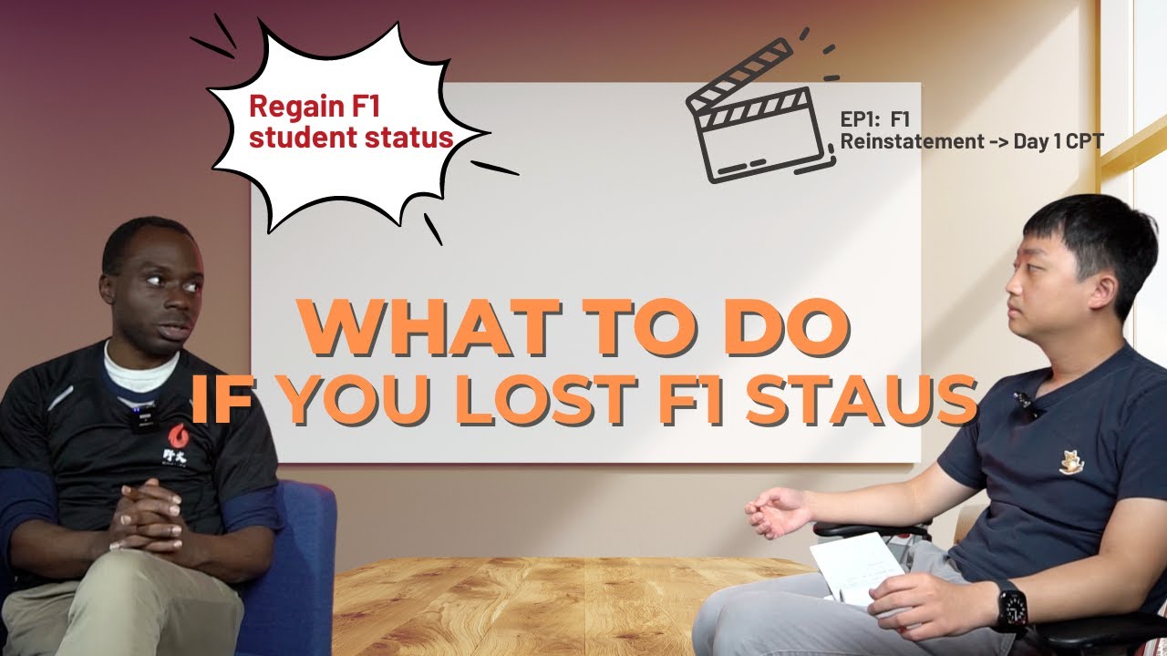 Recover F1 Student Status after Status Termination