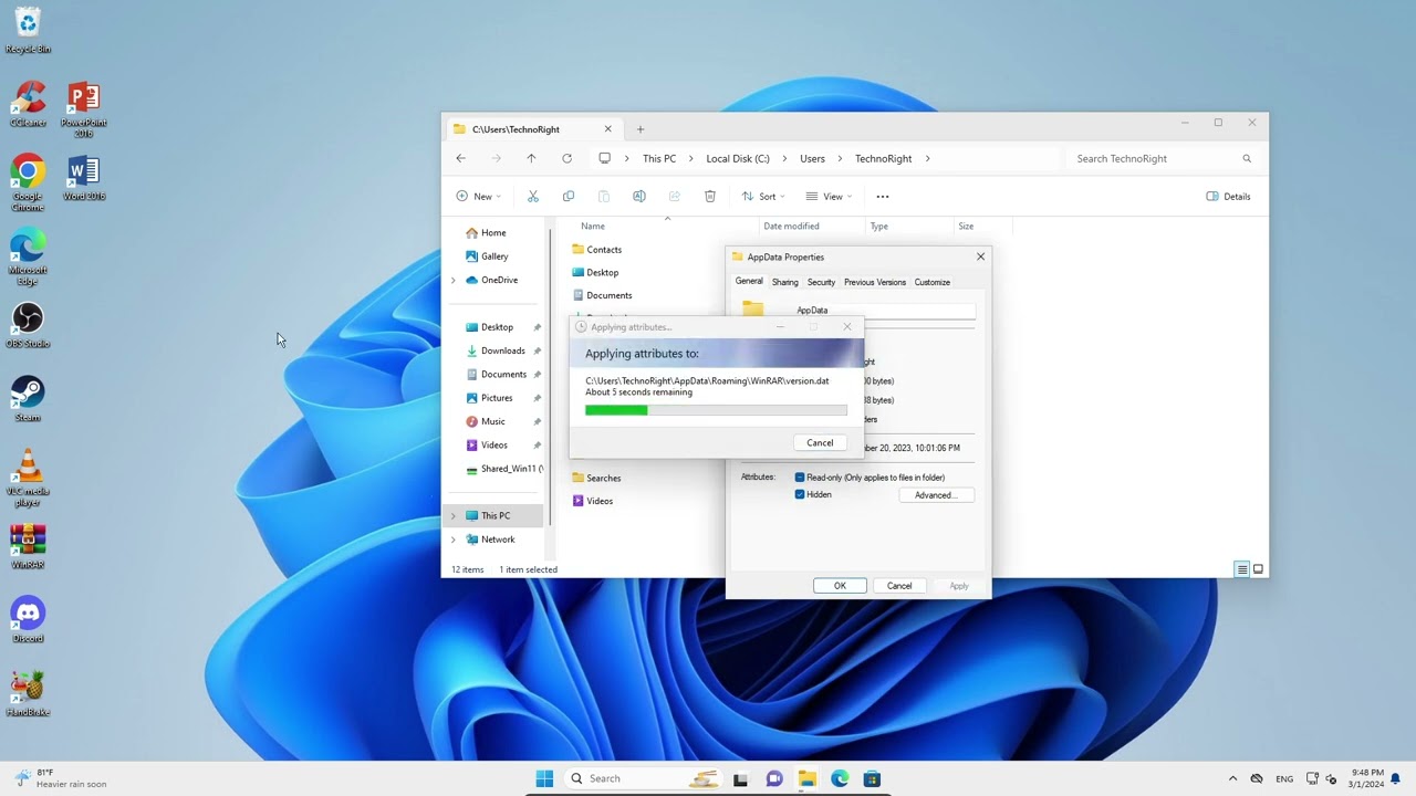 How to Fix AppData Folder is Missing on Windows 11 | 2024