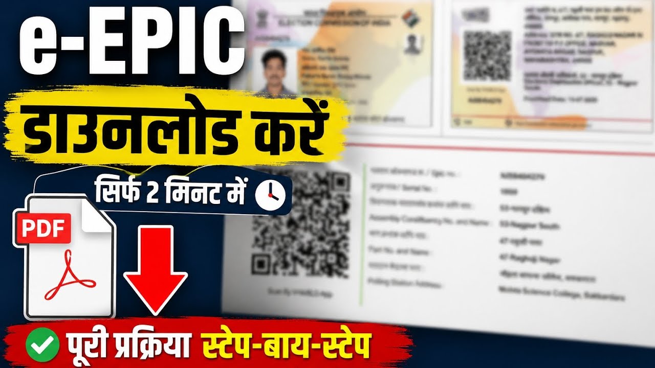 Download e-EPIC Voter ID Online 2026 | Download Digital Voter ID Card Step by Step