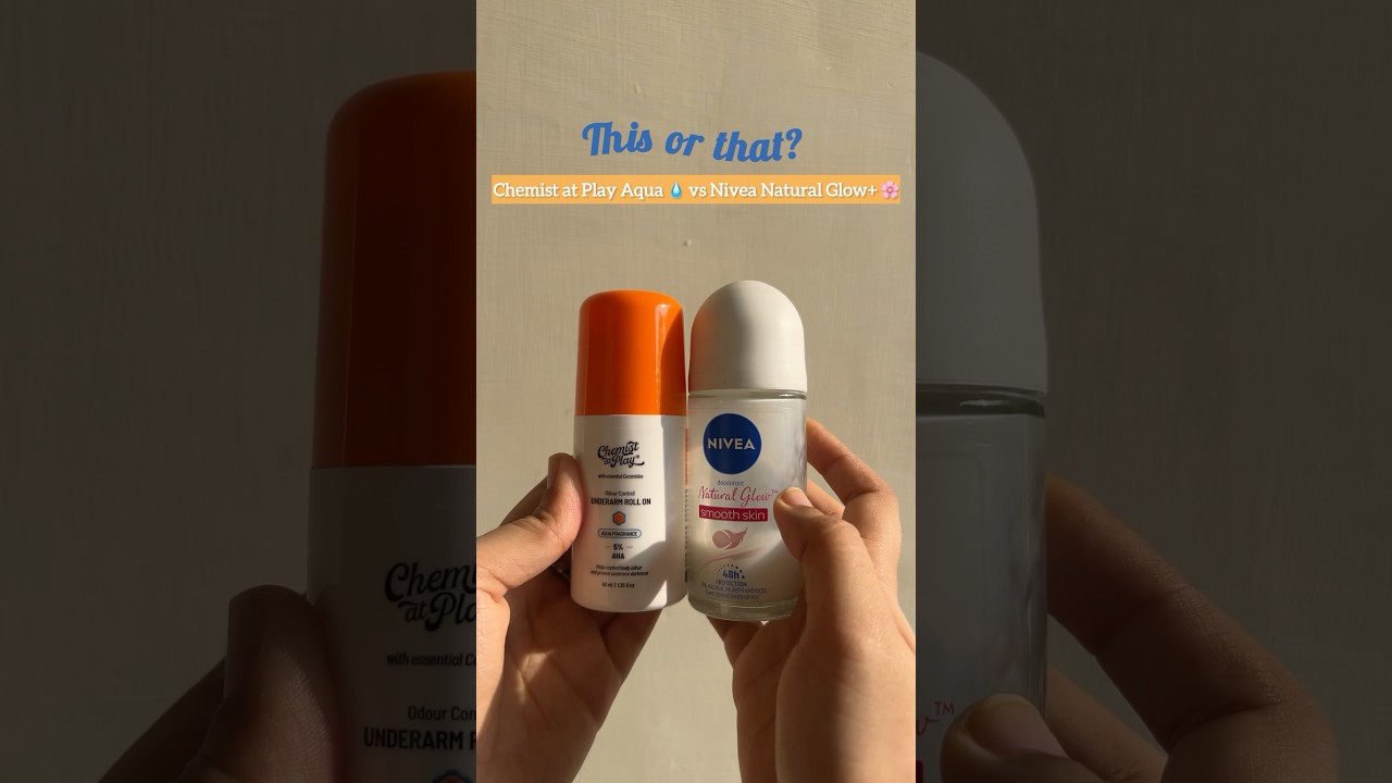 Best Underarm Roll-On? Chemist at Play Aqua vs Nivea Glow+ Honest Review #darkunderarms #skincare