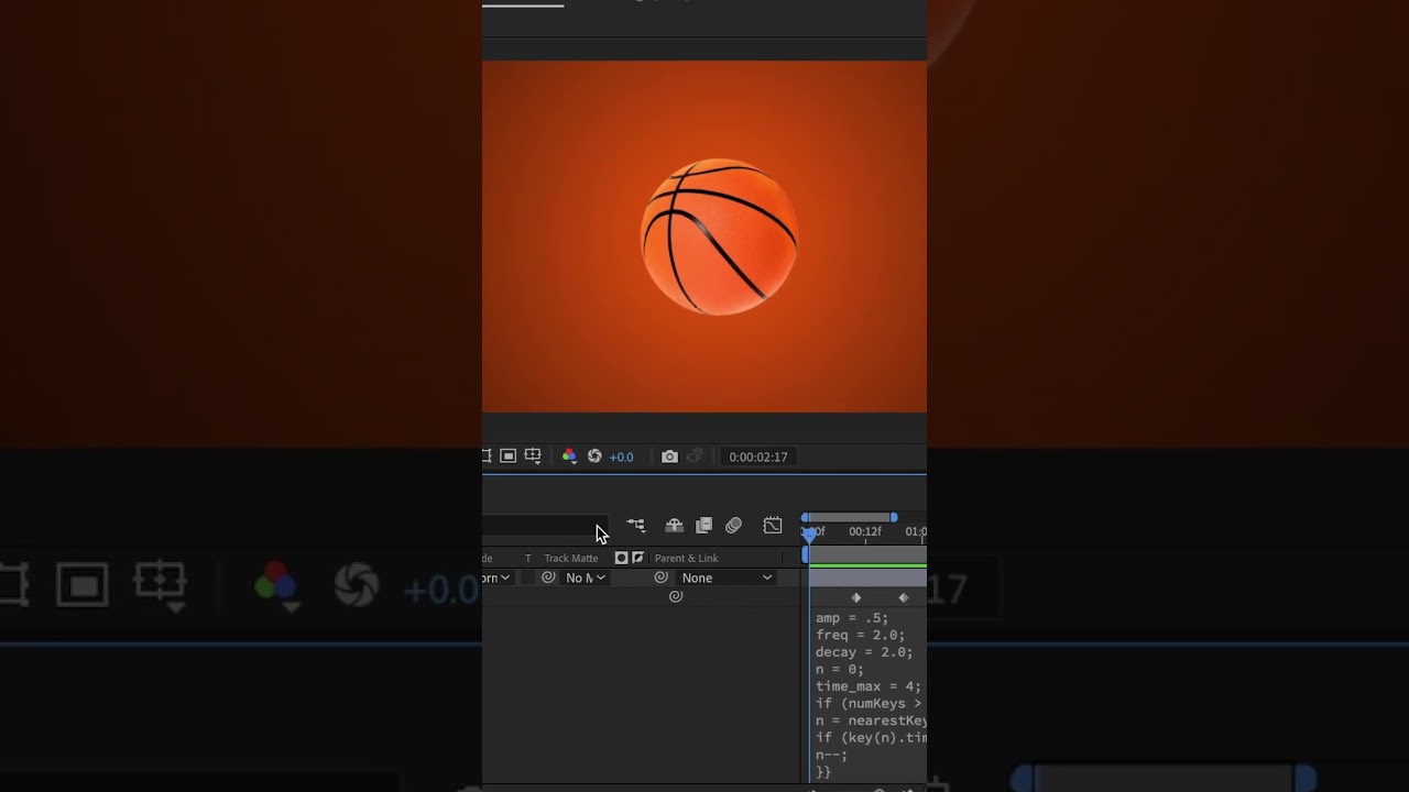 Выражение Intertial Bounce в After Effects (выражение для органического движения)