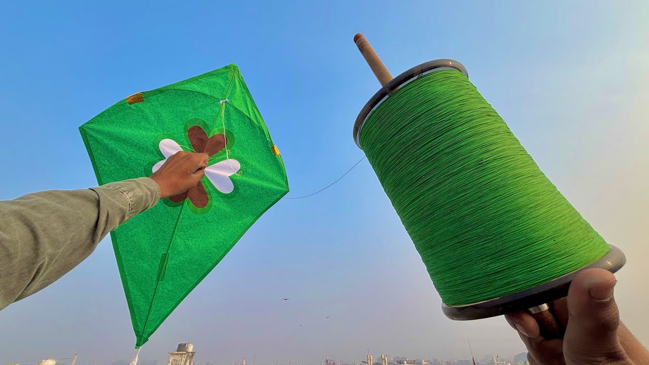 Long Kite Fighting & kite cutting | New Manjha | kites vlogs | kite 