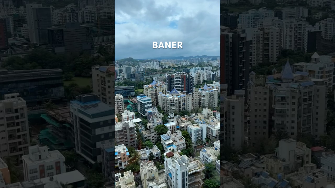 Baner city view with hills 😍 #pune #baner #hills #morningview