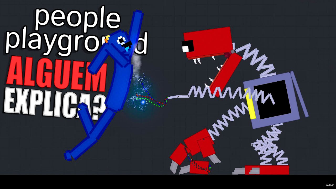 Mistura de Project Playtime e Rainbow Friends no People Playground