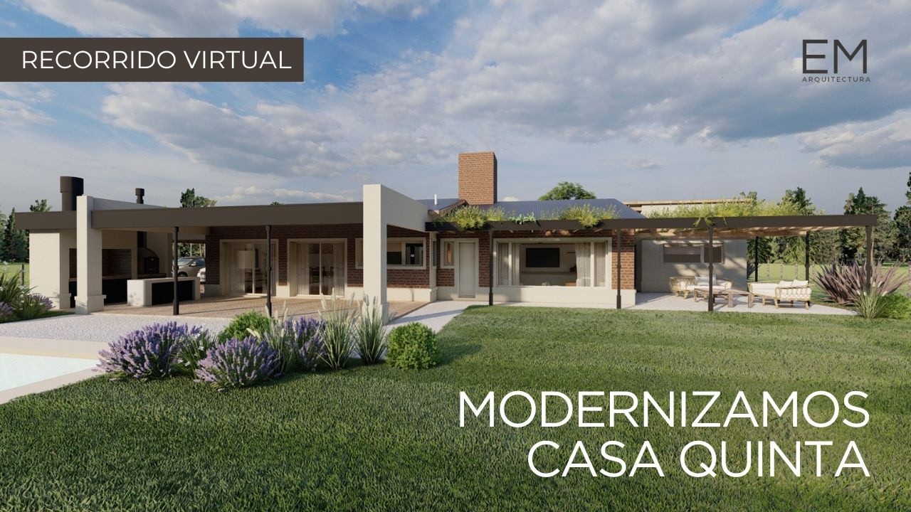 MODERNIZAMOS Casa quinta RECORRIDO VIRTUAL 🏡 remodelación de 200M2 + 40M2 a construir