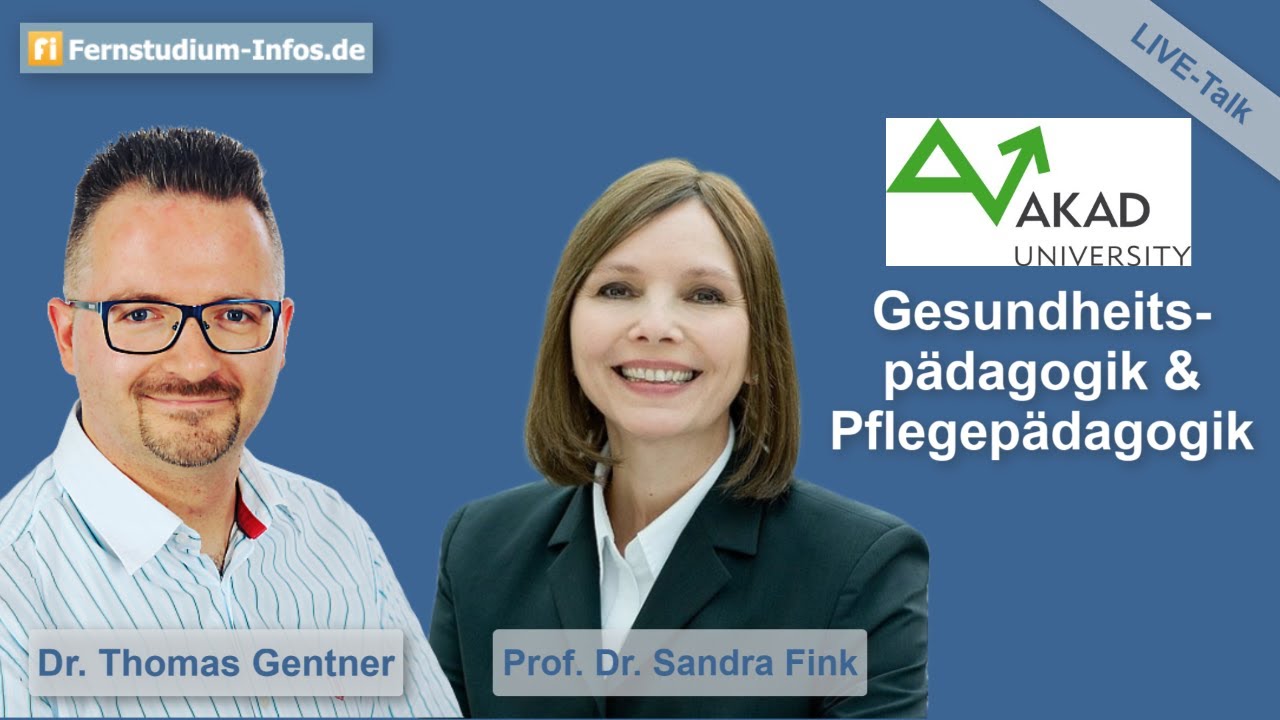 Gesundheitspädagogik und Pflegepädagogik an der AKAD University | Live-Talk