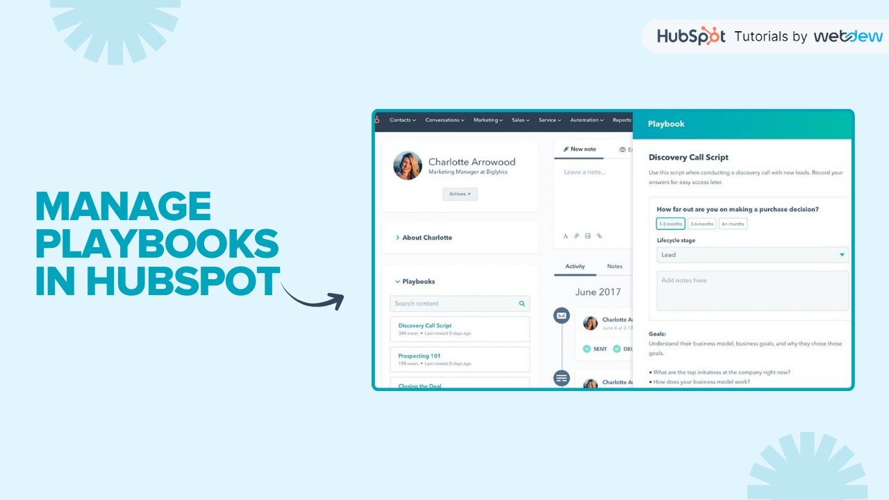 How to manage Playbooks in HubSpot