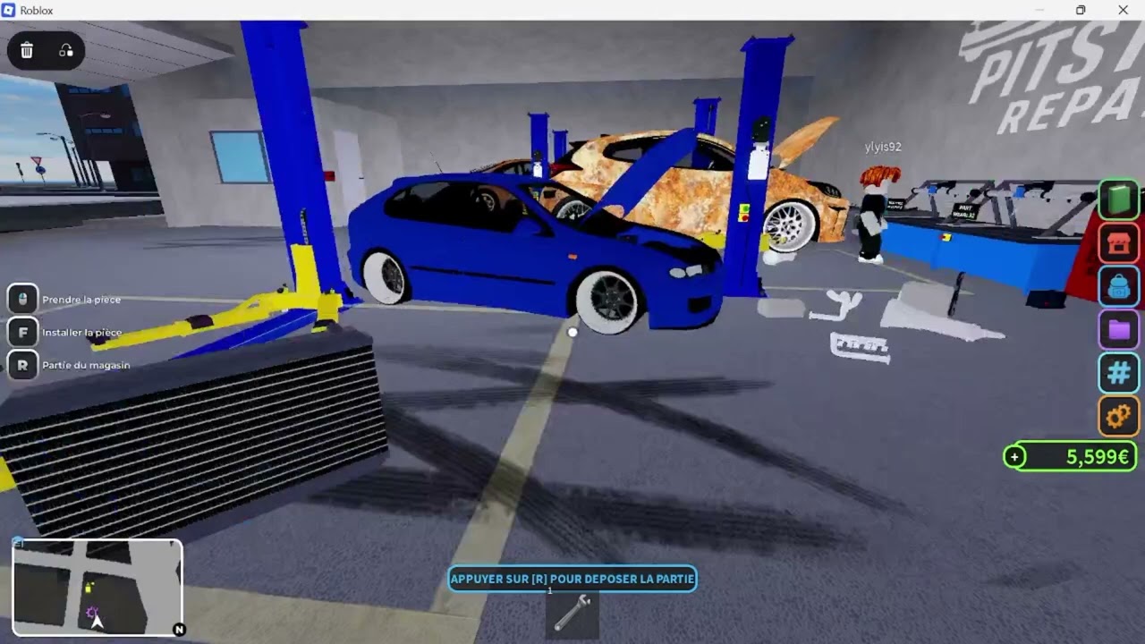 TUTO comment reparer une voiture sur fix it up (roblox)