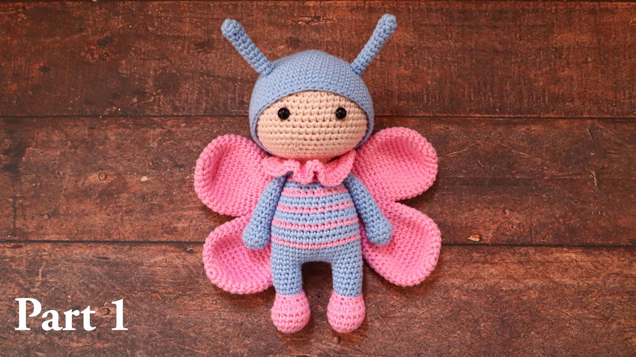 JAMIE THE BUTTERFLY | PART 1 | AMIGURUMI CROCHET TUTORIAL