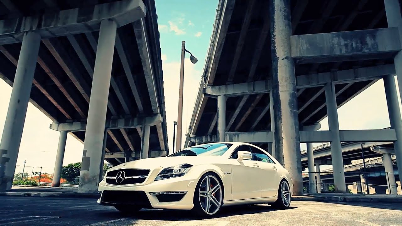 The Vossen Matte White Mercedes Benz CLS63 AMG on  20