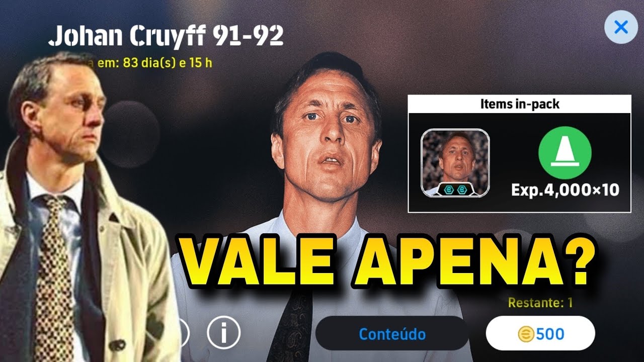 🤔 VALE APENA O TÉCNICO JOHAN CRUYFF ? NO EFOOTBALL 2025 ?