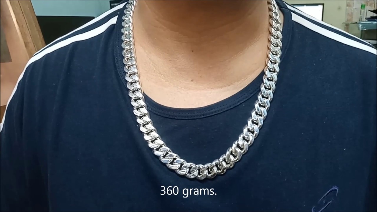 YARING PLATERO Video 172 - 360 Grams 925 Silver Cuban Link Necklace. Project during lockdown