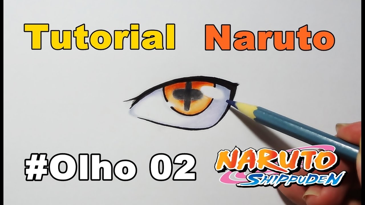 Como Desenhar Olho Naruto Modo Rikudou - How to Draw Naruto Eye