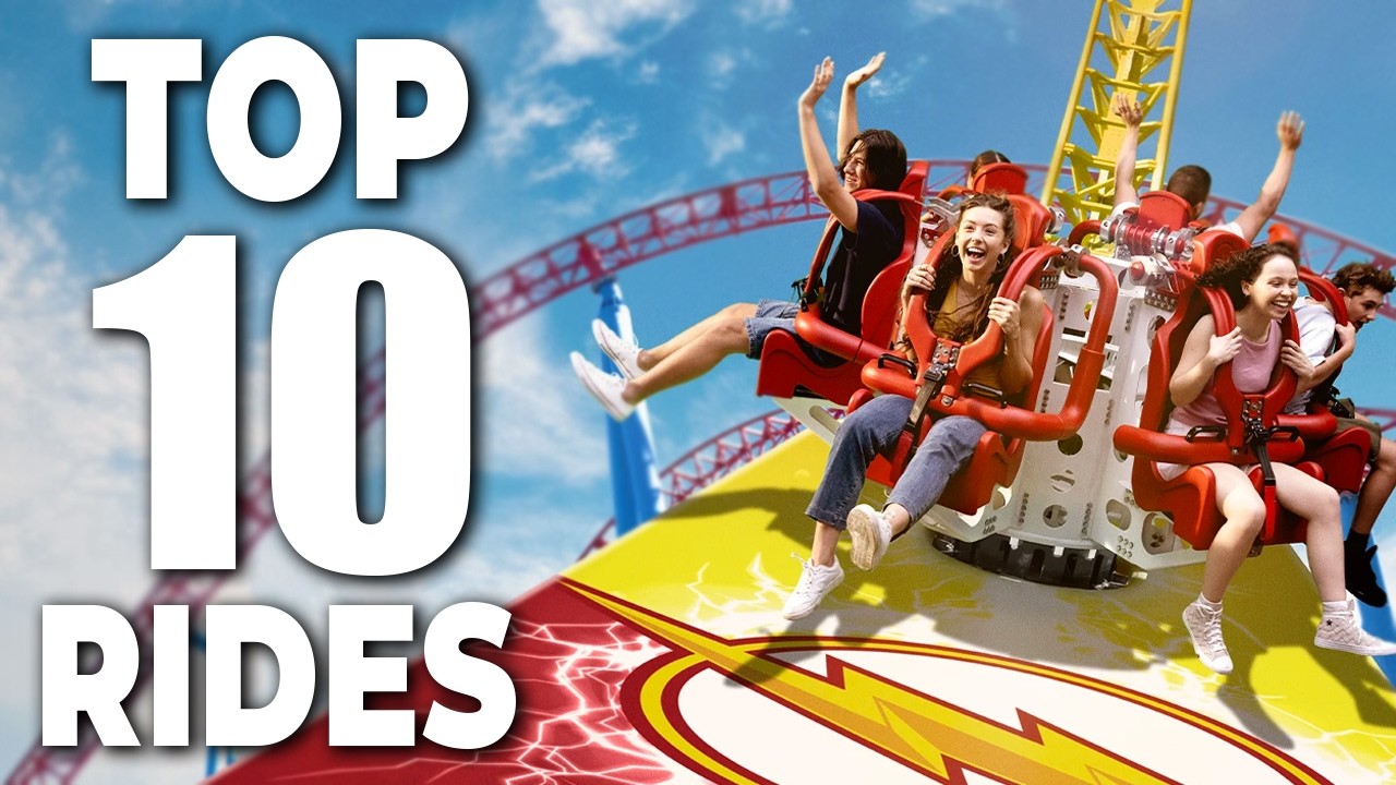 Top 10 Best Rides at WARNER BROS MOVIE WORLD - 2025!