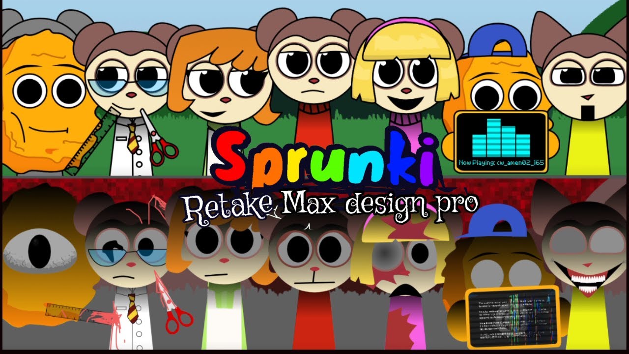 Incredibox - Sprunki Retake but with Max Design Pro Characters (Fun & Horror Gameplay)