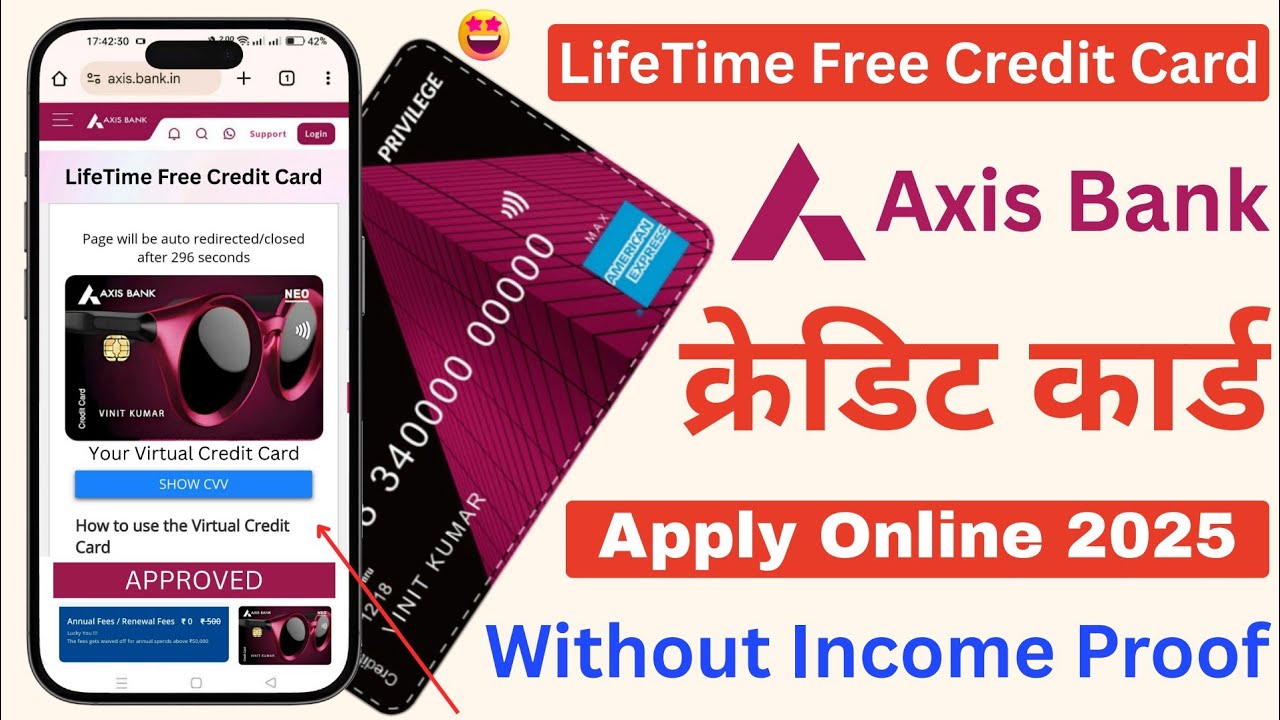 Axis Bank LifeTime Free Credit Card Apply Online - How To Apply Axis Bank Credit Card Online