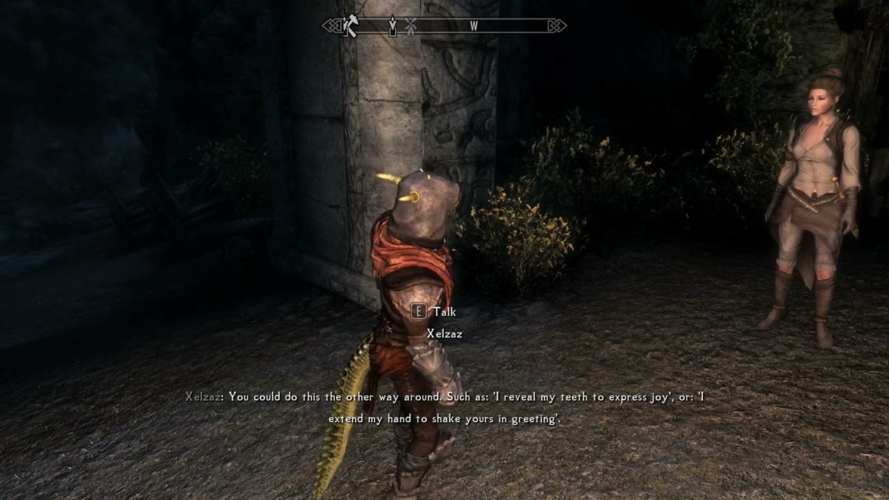 Xelzaz Teaches Remiel The Argonian Language